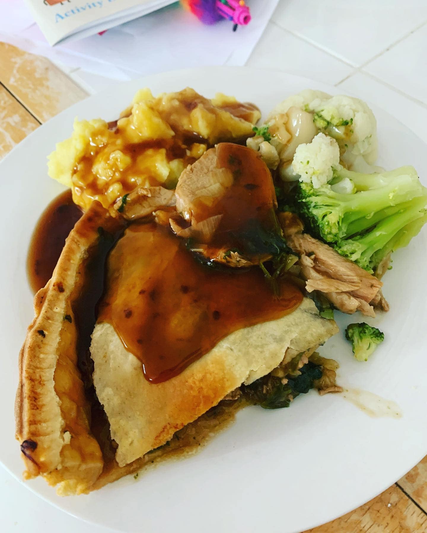 Recipe - Tonight we had pork & leek pie with mash