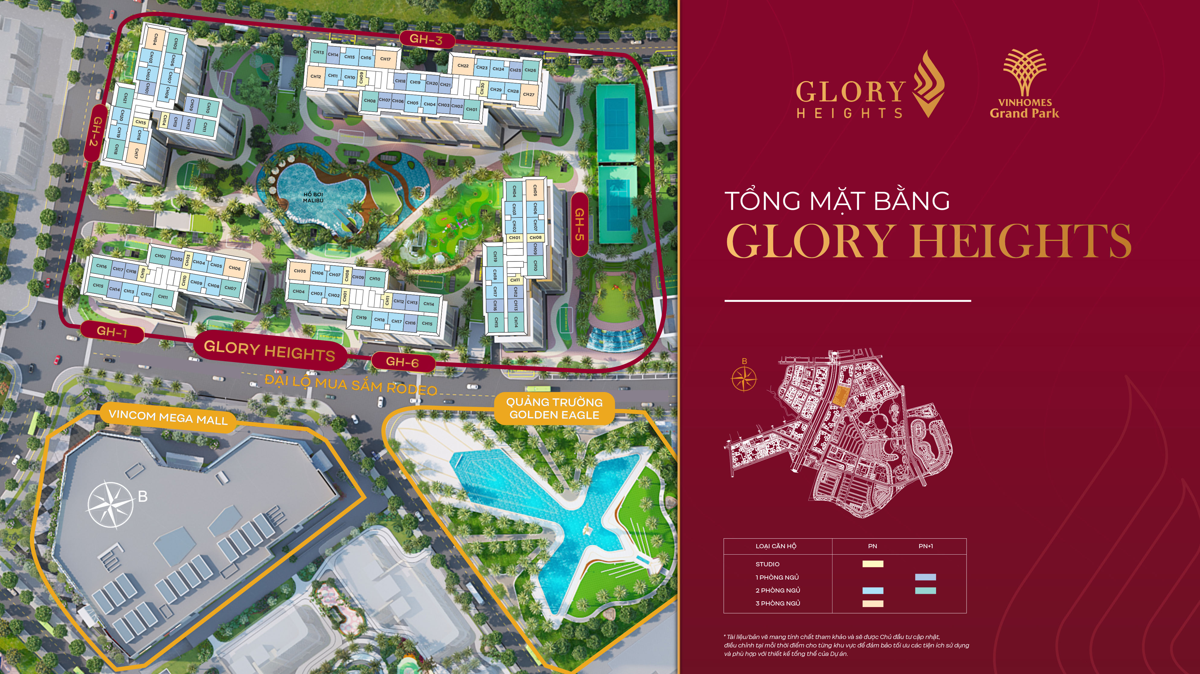 Mặt bằng tòa GH.05 Glory Heights