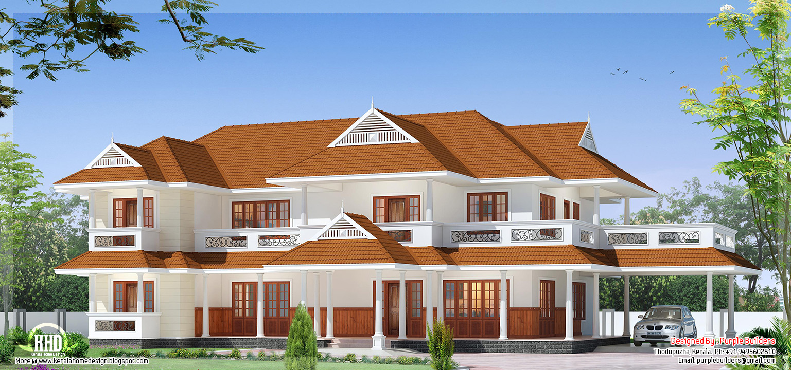 Beautiful luxury two storey house design  Architecture house plans