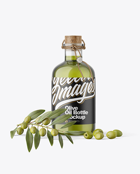 Download Glass Olive Oil Bottle Mockup Free Psd Mockup Templates