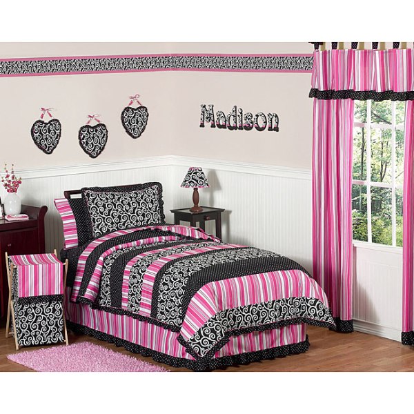 Black And Pink Bedroom Ideas