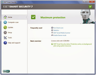 ESET Smart Security 7 Activation Key Free For 100Days