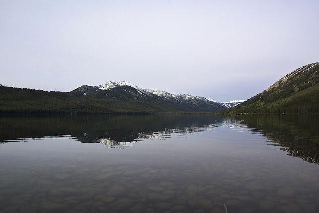 Alturas Lake near Stanley Idaho in the Sawtooth Wilderness Area