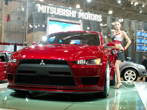 contest mitsubishi lancer evo x rs red color