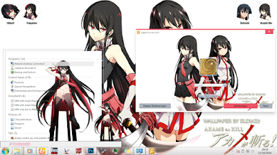 [Theme Win 7] Akame ga Kill! - Akame by Eldiaz7