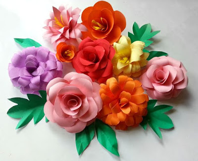 a4 paper flower