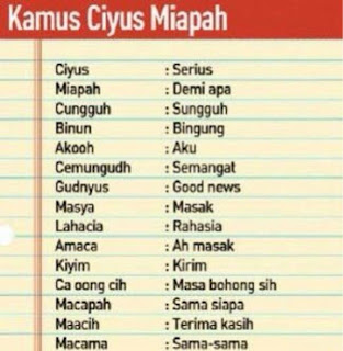 Bahasa Alay dan yang membahas tentang ke-AL4Yan disekitar kita