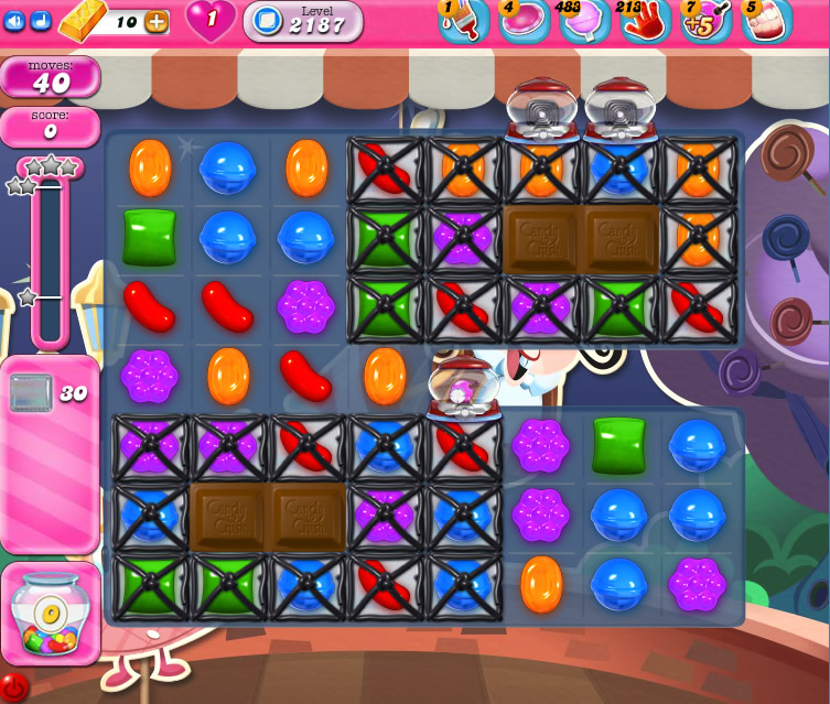 Candy Crush Saga level 2187