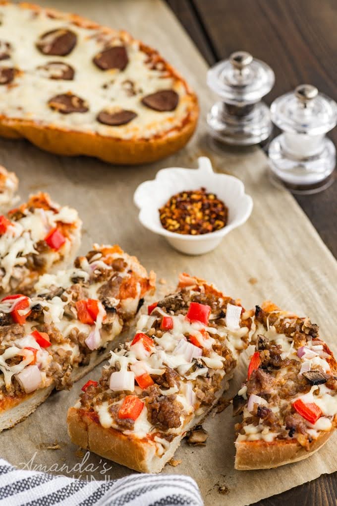 French Bread Pizza | Photo Courtesy of Amanda's Cookin'