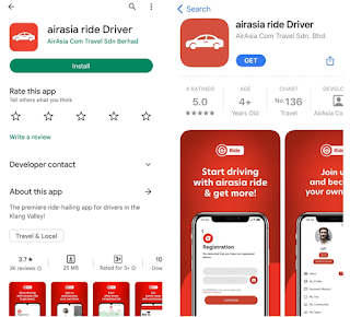 Cara Mendaftar Driver Ojol AirAsia (Airasia Ride Driver)