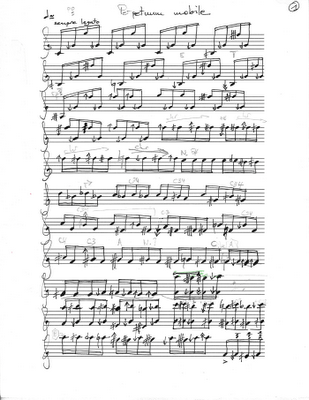 Perpetuum mobile clarinet solo page 1