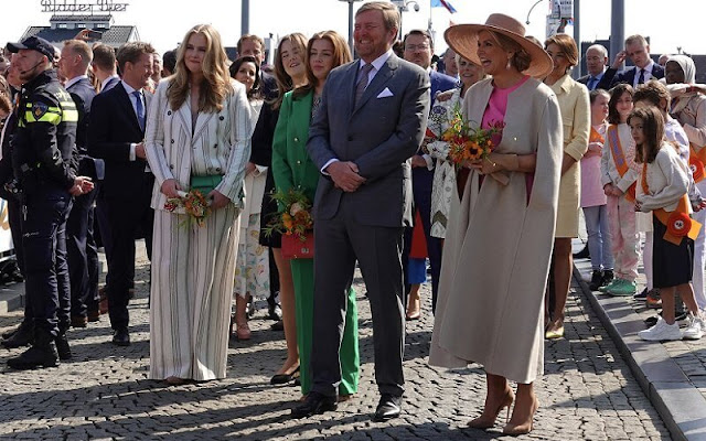 King Willem-Alexander, Queen Maxima, Crown Princess Amalia, Princess Alexia and Princess Ariane attended King's Day 2022