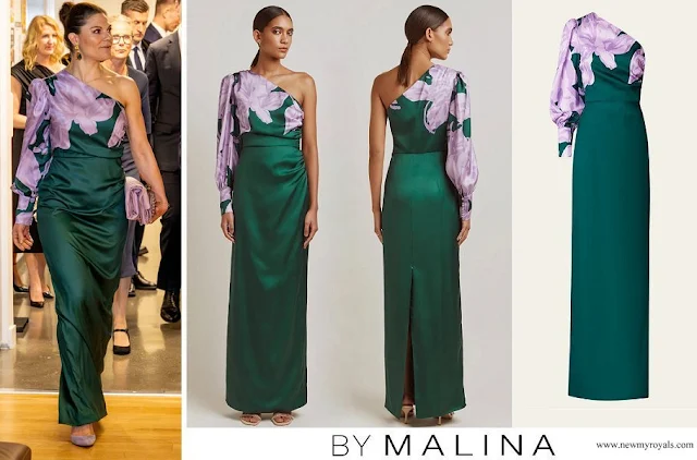 Crown Princess Victoria wore By Malina Anya One-Shoulder Maxi Dress