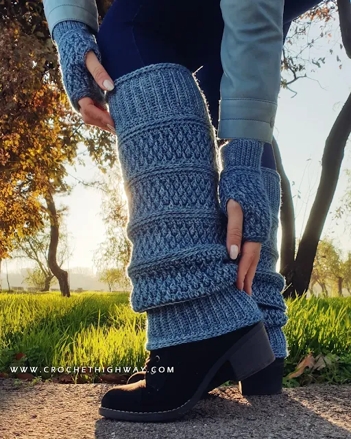 Slouchy Crochet Leg Warmers