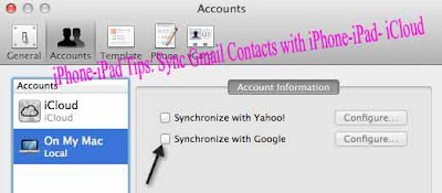 iPhone-iPad Tips: Sync Gmail Contacts with iPhone-iPad- iCloud