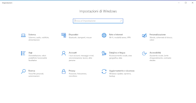 Impostazioni di Windows