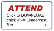 Attend the chick-fil-A Leadercast