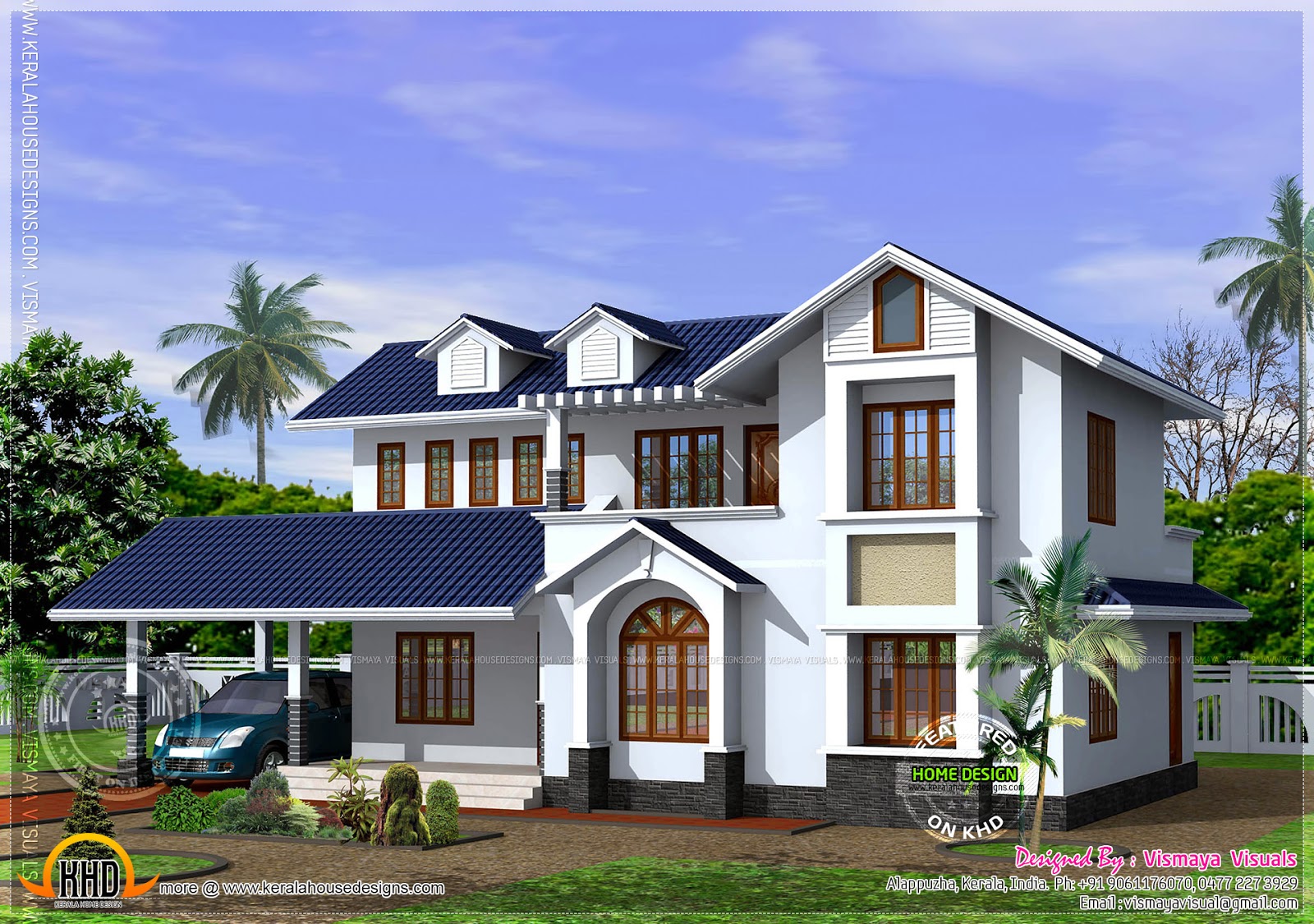 Kerala style house  with free floor plan  Kerala home  