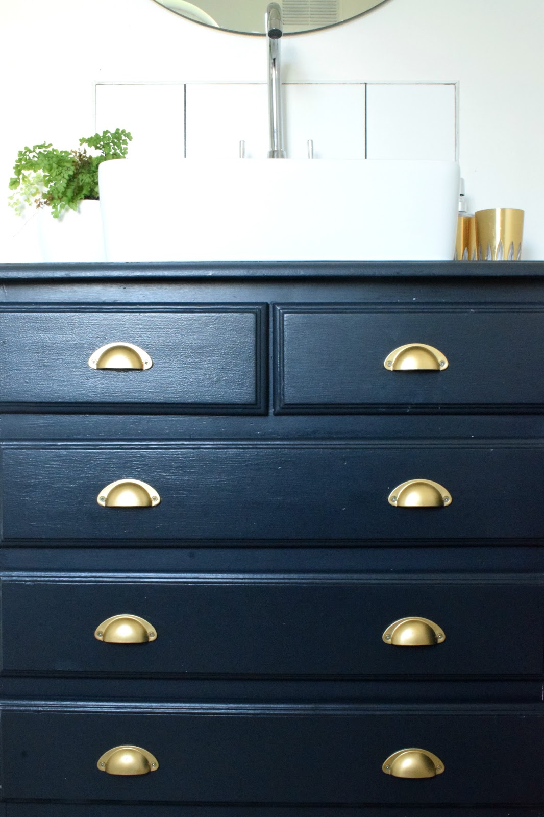 Turning An Old Dresser Into A Bathroom Vanity Make Do And Diy