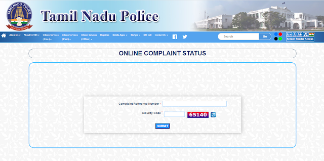 TN Police Online Complaint Portal