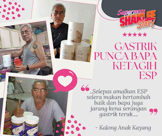 Gastrik Tiada Selera Berat Badan Susut Pulih ESP Shaklee