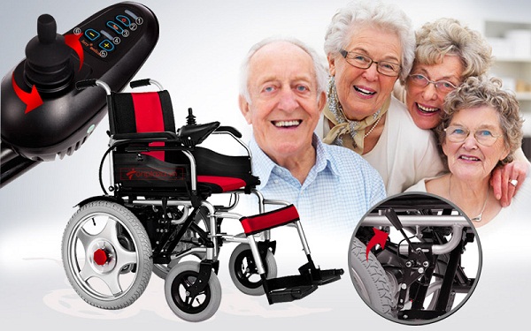 xe lăn điện cho người già, người khuyết tật