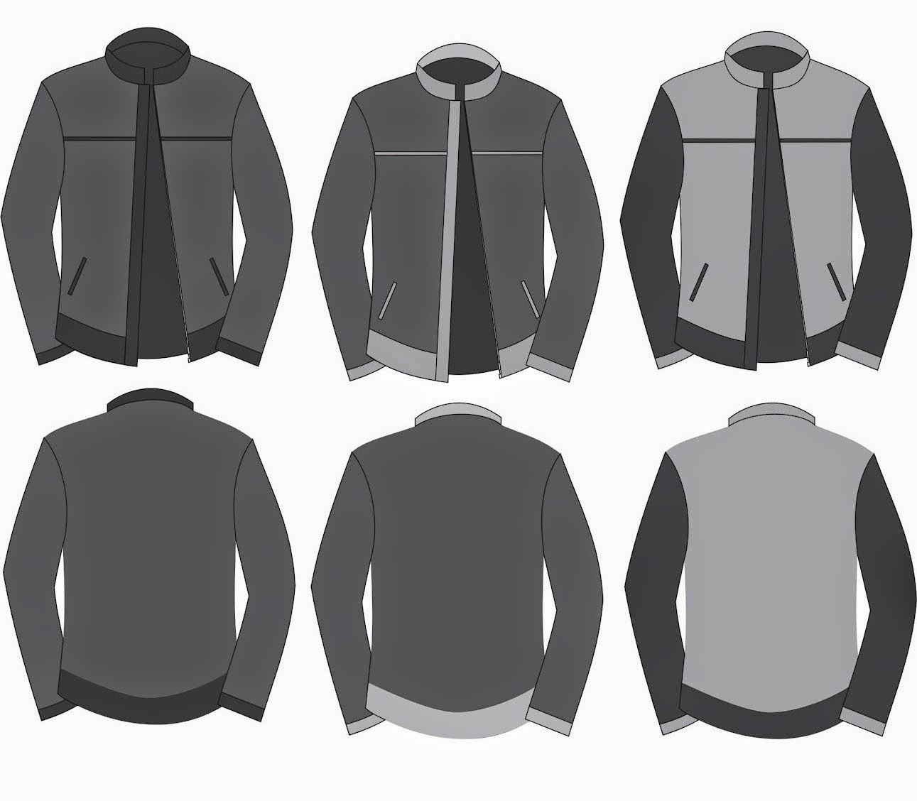 Contoh Koleksi Desain  Gambar Template Jaket  Insya 