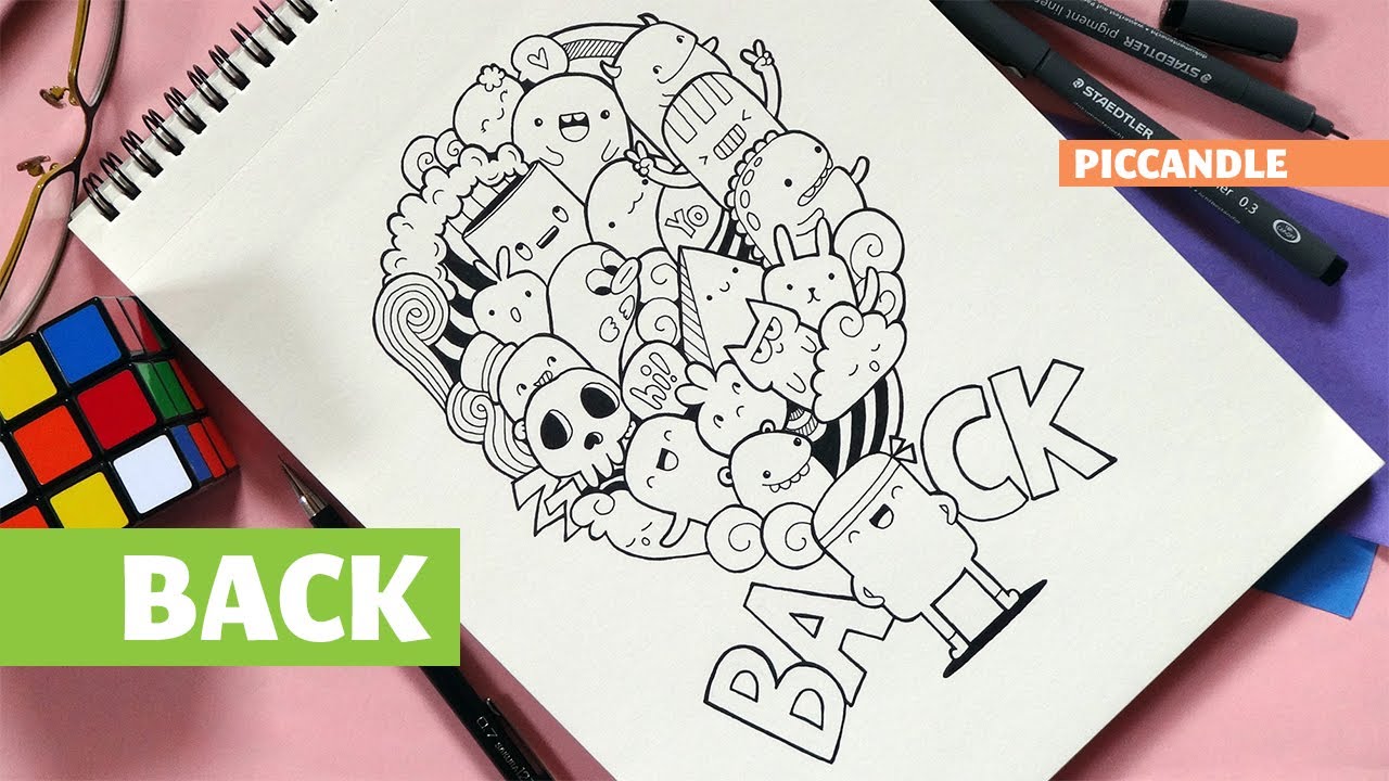 40 Contoh Gambar Doodle Art Simple Keren Dan Mudah Ditiru Salamun