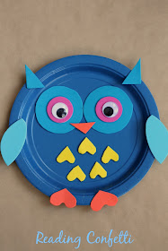 An easy paper plate owl craft