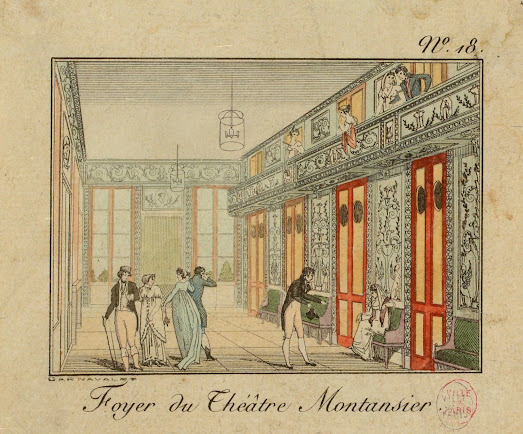 Nancy Storace y a chanté Mozart en 1797 : foyer du Théâtre Montansier au Palais Royal