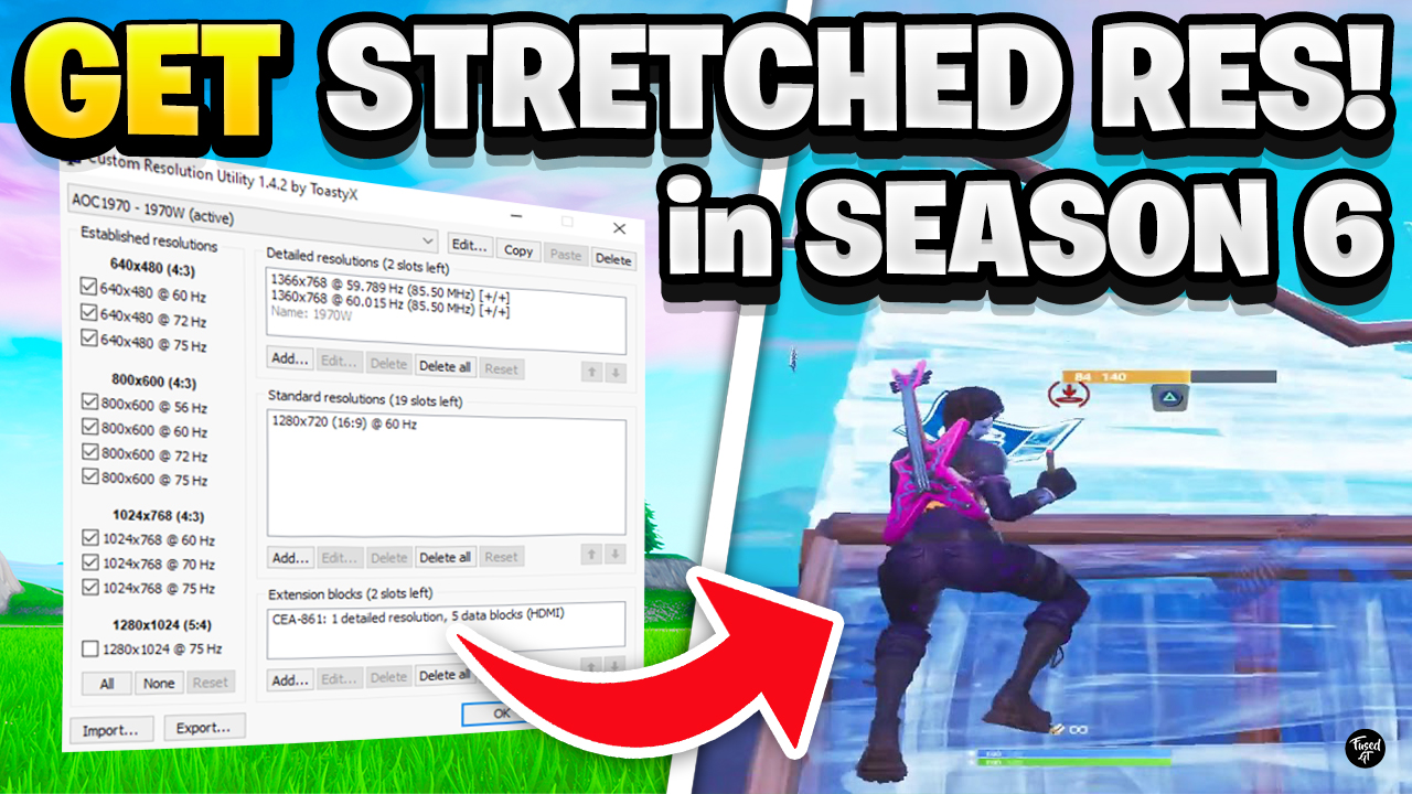 How to Get Stretched Resolution In Fortnite Season 6