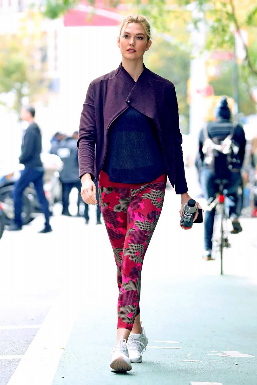 Karlie Kloss style Adidas Workout Gear photo