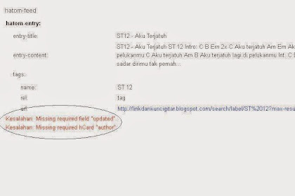 Cara Memperbaiki Missing Required Field Update Dan Missing Required Field Author