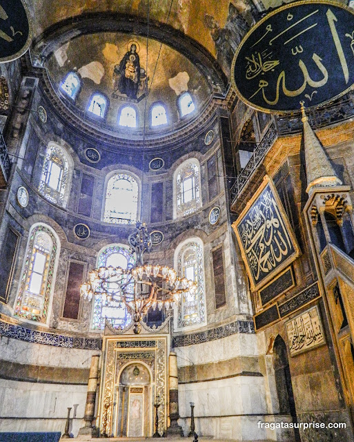 Mihab da Basílica de Santa Sofia em Istambul