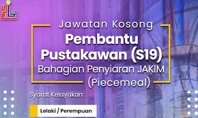 Jawatan Kosong Terkini Jabatan Kemajuan Islam Malaysia (JAKIM)