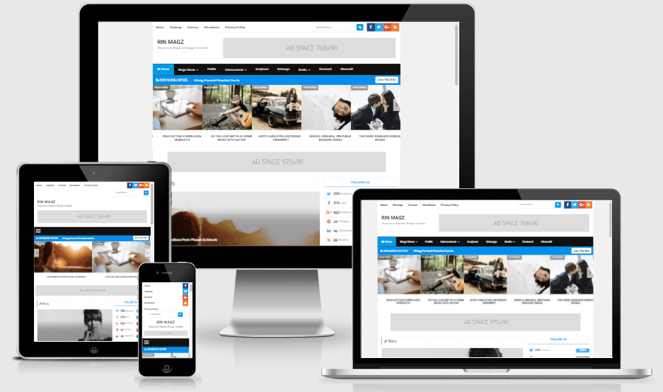 Rin Magz Blogger Template Free Download