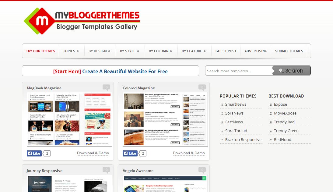 My Blogger Themes