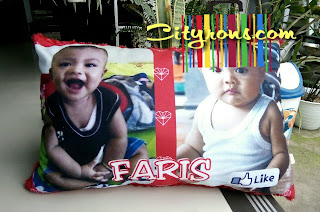 bantal custom foto