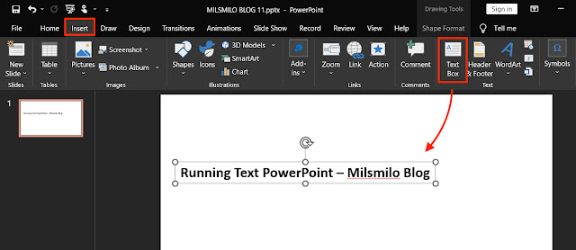 Cara membuat tulisan berjalan running text di powerpoint, cara membuat tulisan berjalan di powerpoint, cara membuat running text di powerpoint, cara membuat tulisan berjalan di ppt, cara membuat tulisan bergerak di ppt