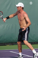 Simon Aspelin shirtless from Miami Open 2009