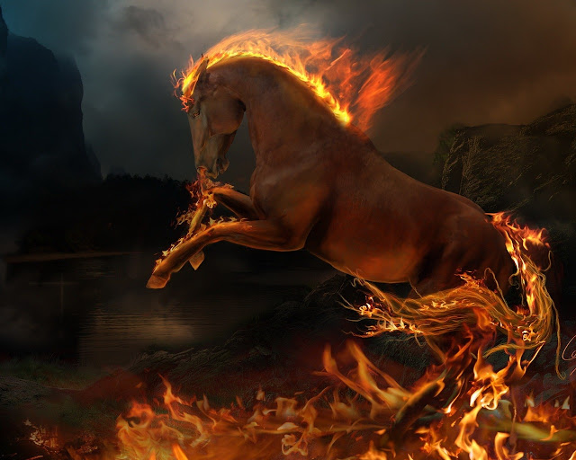 Wallpaper: Horse Flame