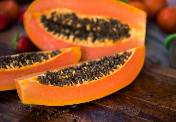 Main ingredient for this juice. Papaya is a delicious fruit.
