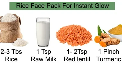 Rice Face Pack For Instant Glow