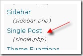 single post