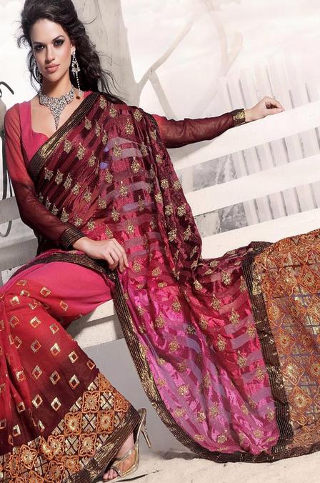 Zari Sarees Trends 2012 / Zardosi Sari