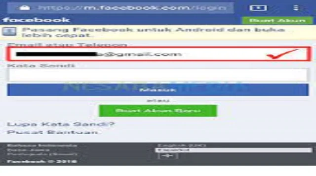 Cara Melihat Email Facebook Sendiri di HP