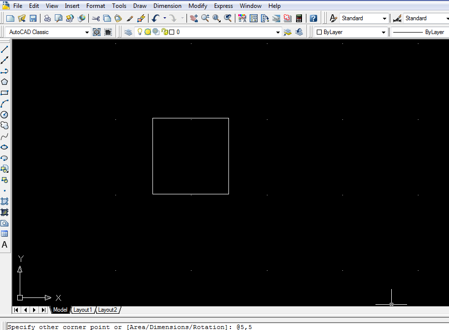 Penggunaan Perintah  Array pada AutoCad 2007