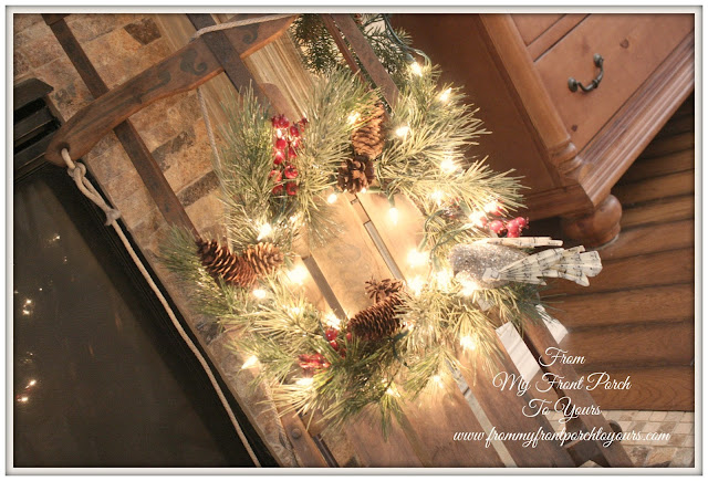 Candle Ring Used As A Wreath