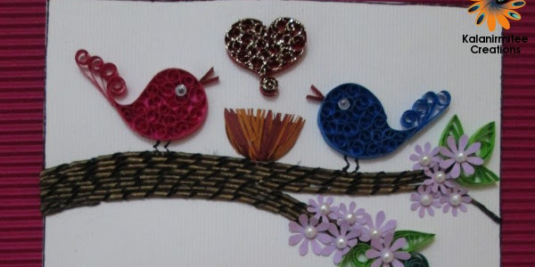 Paper Quilling ( Bird couple)