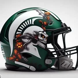 Michigan State Spartans Halloween Concept Helmets